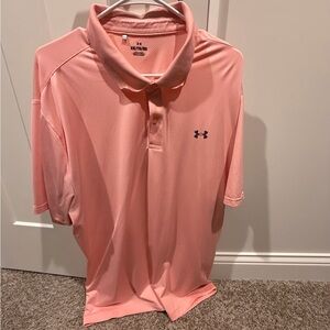 Under Armour Men's Light Pink Polo Shirt